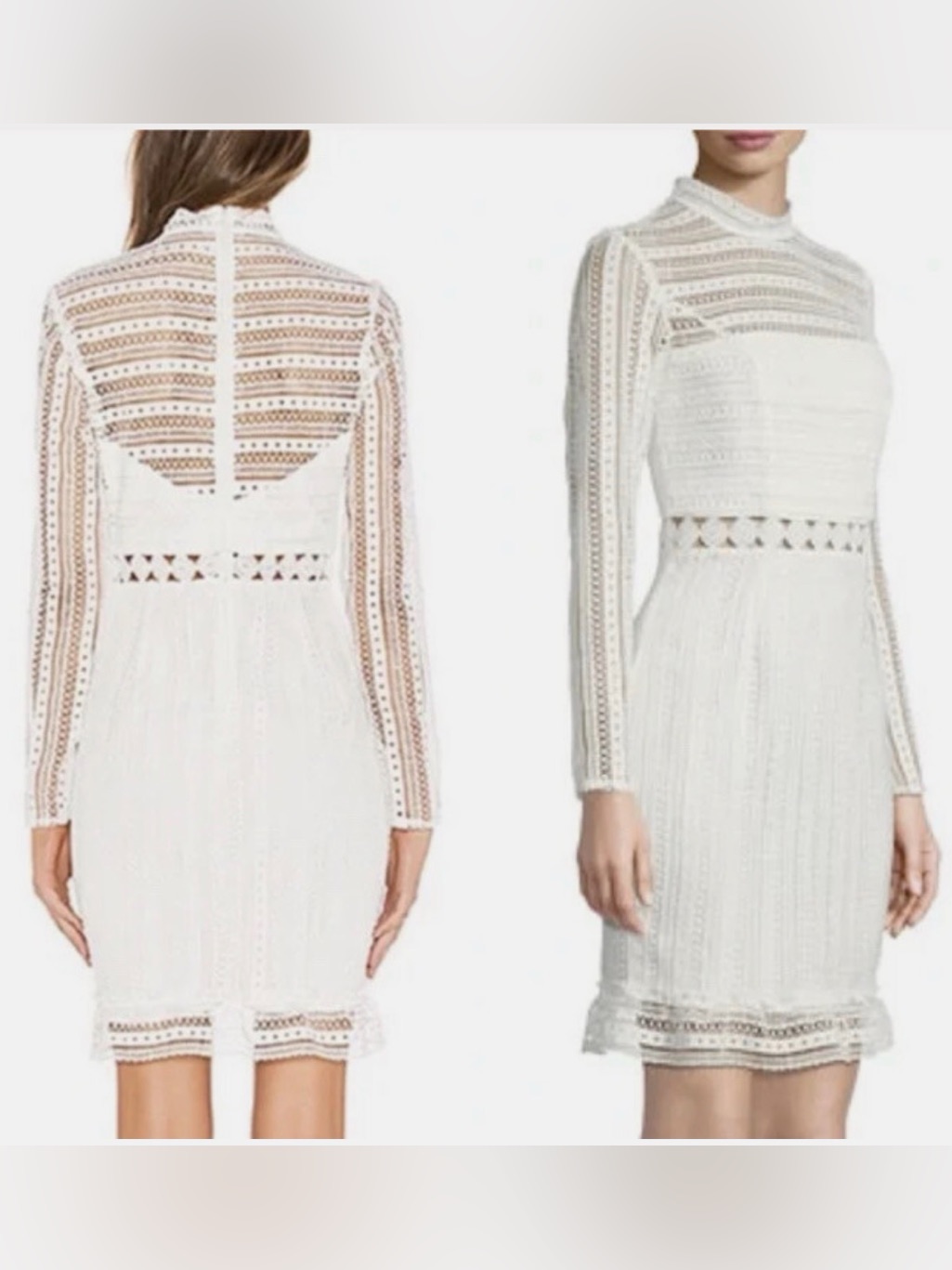 Bardot Vivian Ivory Lace Dress